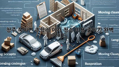 청주 북이면 추학리 이사 청소 비용 줄이기 완벽 가이드